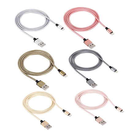 1 m langes Daten-/Ladekabel mit 58 Adern, 8-polig, Metallkopf, USB 2.0