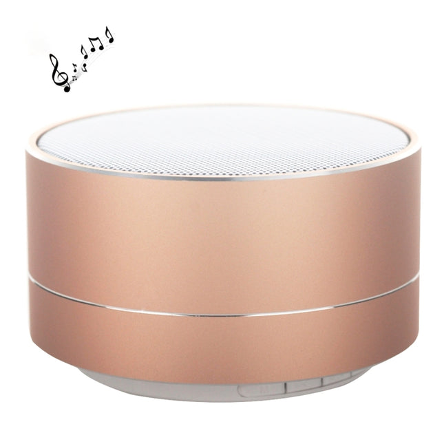 Mini altavoz portátil Bluetooth A10 con micrófono y LED integrados, compatible con llamadas manos libres y tarjeta TF