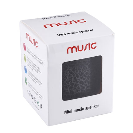 Tragbarer Mini-Bluetooth-Stereolautsprecher A9 mit Glare Crack, LED-Licht, integriertem Mikrofon, Freisprechfunktion und TF-Karte