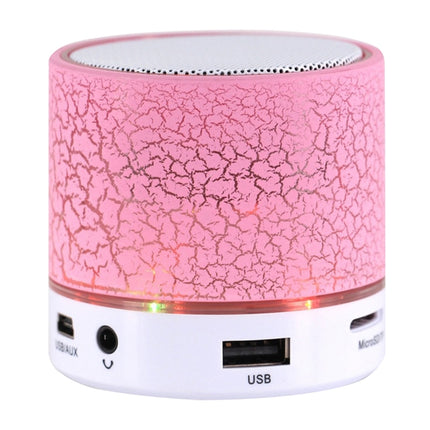 A9 Mini Portable Glare Crack Bluetooth Stereo Speaker with LED Light, Built-in MIC, Support Hands-free Calls & TF Card