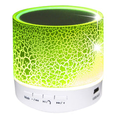 A9 Mini Portable Glare Crack Bluetooth Stereo Speaker with LED Light, Built-in MIC, Support Hands-free Calls & TF Card