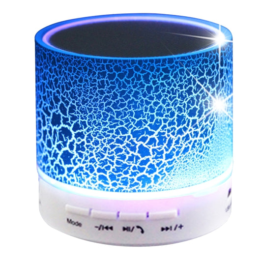 A9 Mini Portable Glare Crack Bluetooth Stereo Speaker with LED Light, Built-in MIC, Support Hands-free Calls & TF Card