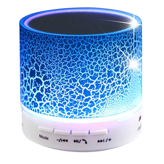 A9 Mini Portable Glare Crack Bluetooth Stereo Speaker with LED Light, Built-in MIC, Support Hands-free Calls & TF Card