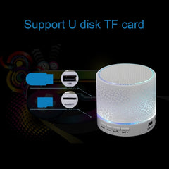 A9 Mini Portable Glare Crack Bluetooth Stereo Speaker with LED Light, Built-in MIC, Support Hands-free Calls & TF Card