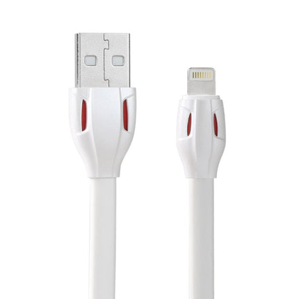 REMAX RC-035i Laser Series 1m 2.1A 8 Pin to USB Data Sync Charger Cable with LED Indicator, White