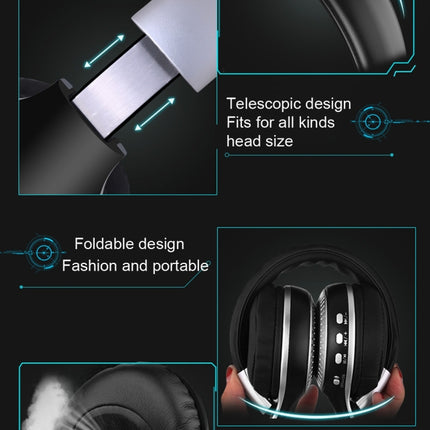 Zealot B19 Folding Headband Bluetooth Stereo Music Headset with Display for iPhone, Galaxy, Huawei, Xiaomi, LG, HTC and Other Smart Phones