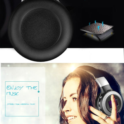 Zealot B19 Folding Headband Bluetooth Stereo Music Headset with Display for iPhone, Galaxy, Huawei, Xiaomi, LG, HTC and Other Smart Phones