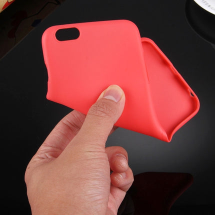 For iPhone 6 & 6s Solid Color TPU Protective Case Without Round Hole