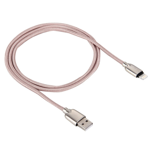 1m Woven 108 Copper Cores 8 Pin to USB Data Sync Charging Cable for iPhone, iPad