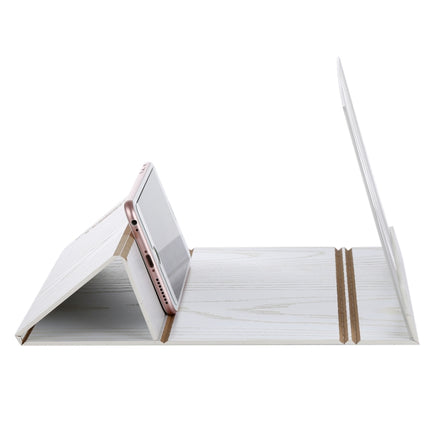 12.0 inch Universal Foldable Portable Wood + Organic Glass Eyeshield 3D Video Mobile Phone Screen Magnifier Bracket Enlarge with Holder for All Smartphones, Size: 260*190*8mm