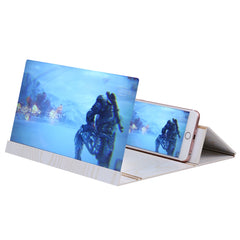 12.0 inch Universal Foldable Portable Wood + Organic Glass Eyeshield 3D Video Mobile Phone Screen Magnifier Bracket Enlarge with Holder for All Smartphones, Size: 260*190*8mm