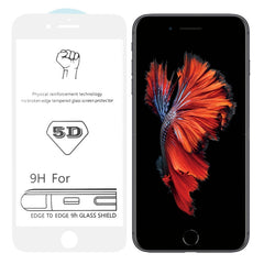 9H 5D White Full Glue Full Screen Tempered Glass Film for iPhone 6 / 6s, For iPhone 6 / 6s (White) (1 PC)