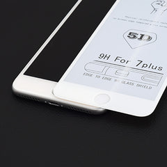 9H 5D White Full Glue Full Screen Tempered Glass Film for iPhone 6 / 6s, For iPhone 6 / 6s (White) (1 PC)