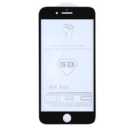 25 PCS 9H 5D Full Glue Full Screen Tempered Glass Film for iPhone 6 / 6s, For iPhone 6 / 6s (25 PCS)