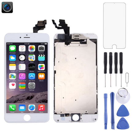 LCD Screen with Front Camera for iPhone 6 Plus, 4 in 1 for i6 Plus White
