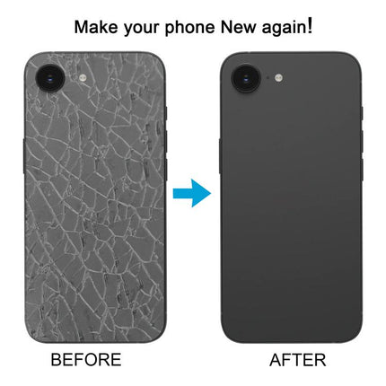 For iPhone 16e Glass Battery Back Cover, For iPhone 16e(with Camera Lens), For iPhone 16e(with Camera Lens Frame)