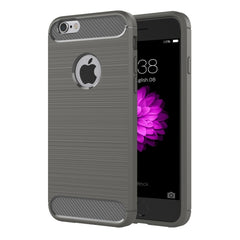 For iPhone 6 Plus & 6s Plus Brushed Texture Fiber TPU Rugged Armor Protective Case, For iPhone 6 Plus & 6s Plus, For 6P & 6sP