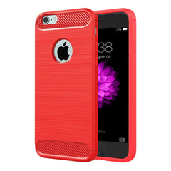 For iPhone 6 Plus & 6s Plus Brushed Texture Fiber TPU Rugged Armor Protective Case, For iPhone 6 Plus & 6s Plus, For 6P & 6sP