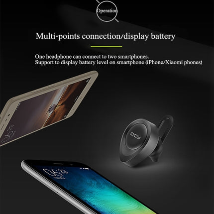 QCY J11 Auriculares inalámbricos universales con Bluetooth 4.1 y micrófono para teléfonos inteligentes u otros dispositivos Bluetooth, distancia efectiva de Bluetooth: 10 m