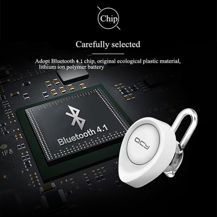 QCY J11 Auriculares inalámbricos universales con Bluetooth 4.1 y micrófono para teléfonos inteligentes u otros dispositivos Bluetooth, distancia efectiva de Bluetooth: 10 m