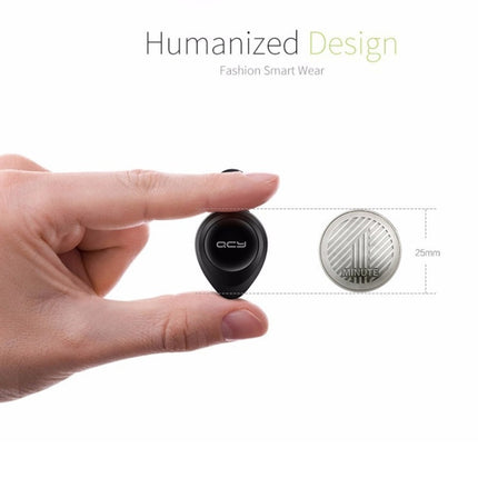 QCY J11 Auriculares inalámbricos universales con Bluetooth 4.1 y micrófono para teléfonos inteligentes u otros dispositivos Bluetooth, distancia efectiva de Bluetooth: 10 m