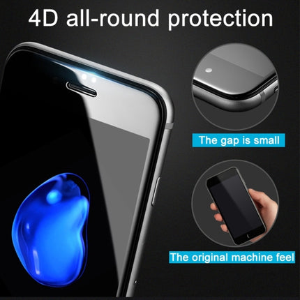 For iPhone 6 Plus & 6s Plus 0.26mm 9H Surface Hardness 4D Curverd Arc Explosion-proof HD Silk-screen Tempered Glass Full Screen Film