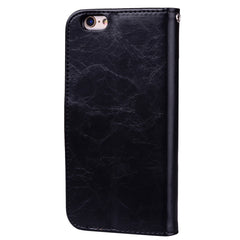 For iPhone 6 Plus & 6s Plus Business Style Oil Wax Texture Horizontal Flip Leather Case with Holder & Card Slots & Wallet