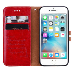 For iPhone 6 Plus & 6s Plus Business Style Oil Wax Texture Horizontal Flip Leather Case with Holder & Card Slots & Wallet, For iPhone 6P & 6sP