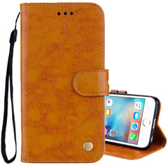 For iPhone 6 Plus & 6s Plus Business Style Oil Wax Texture Horizontal Flip Leather Case with Holder & Card Slots & Wallet, For iPhone 6P & 6sP