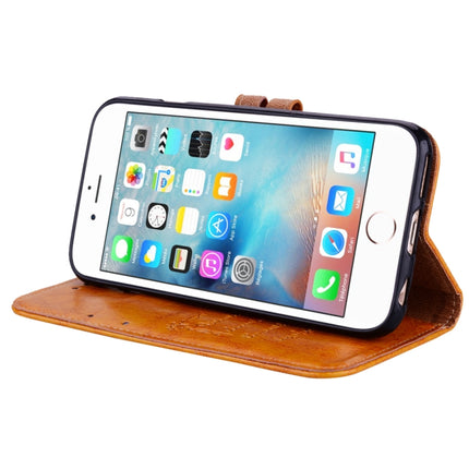 Für iPhone 6 Plus &amp; 6s Plus Business Style Ölwachstextur Horizontal Flip Ledertasche mit Halter &amp; Kartenfächern &amp; Geldbörse, für iPhone 6P &amp; 6sP