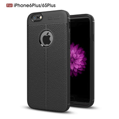 For iPhone 6 Plus & 6s Plus Litchi Texture TPU Protective Back Cover Case, For 6P & 6sP