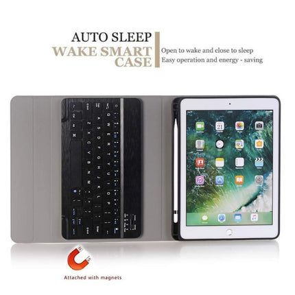 Detachable Bluetooth Keyboard + Horizontal Flip Leather Tablet Case with Holder & Pencil Holder for iPad Pro 9.7 inch, iPad Air, iPad Air 2, iPad 9.7 inch (2017), iPad 9.7 inch (2018), A07B Black, A07B Gold, A07B Blue, A07B Rose Gold