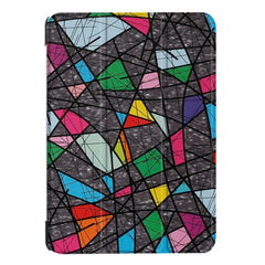 For iPad 9.7 (2018) & iPad 9.7 (2017) Cross Texture Painting  Pattern Horizontal Flip Leather Case with Three-folding Holder, IP7D1011A, IP7D1011B, IP7D1011C, IP7D1011D, IP7D1011E, IP7D1011F, IP7D1011G, IP7D1011H, IP7D1011J, IP7D1011K