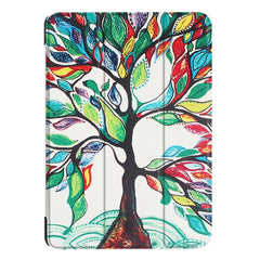 For iPad 9.7 (2018) & iPad 9.7 (2017) Cross Texture Painting  Pattern Horizontal Flip Leather Case with Three-folding Holder, IP7D1011A, IP7D1011B, IP7D1011C, IP7D1011D, IP7D1011E, IP7D1011F, IP7D1011G, IP7D1011H, IP7D1011J, IP7D1011K
