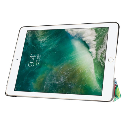 For iPad 9.7 (2018) & iPad 9.7 (2017) Cross Texture Painting  Pattern Horizontal Flip Leather Case with Three-folding Holder, IP7D1011A, IP7D1011B, IP7D1011C, IP7D1011D, IP7D1011E, IP7D1011F, IP7D1011G, IP7D1011H, IP7D1011J, IP7D1011K