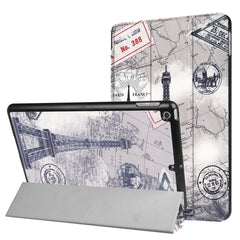 For iPad 9.7 (2018) & iPad 9.7 (2017) Cross Texture Painting  Pattern Horizontal Flip Leather Case with Three-folding Holder, IP7D1011A, IP7D1011B, IP7D1011C, IP7D1011D, IP7D1011E, IP7D1011F, IP7D1011G, IP7D1011H, IP7D1011J, IP7D1011K