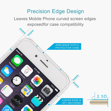 2.5D Non-Full Screen Tempered Glass Film For iPhone 8 / 7 / 6 / 6S, For iPhone 8 / 7 / 6 / 6S(1 PC)