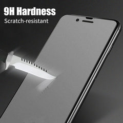 10 PCS Non-Full Matte Frosted Tempered Glass Film for iPhone SE 2020 / 8 / 7, For iPhone 7 / 8