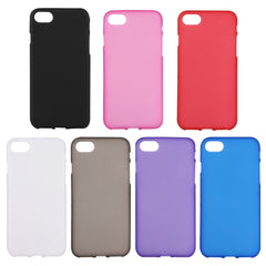 Funda protectora trasera de TPU de color sólido para iPhone 8 y 7