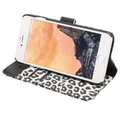 Für iPhone 8 &amp; 7 Leopardenmuster Horizontal Flip Ledertasche mit Halter &amp; Kartenfächern &amp; Geldbörse, Für 8 &amp; 7