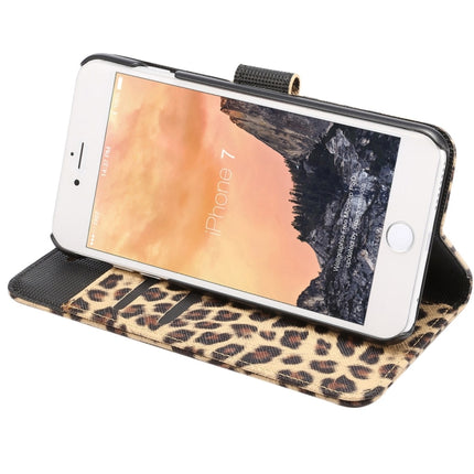 Für iPhone 8 &amp; 7 Leopardenmuster Horizontal Flip Ledertasche mit Halter &amp; Kartenfächern &amp; Geldbörse, Für 8 &amp; 7