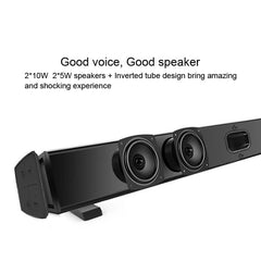 Barra de sonido inalámbrica Bluetooth para cine en casa LP-09 (CE0148) con control remoto, CE0148, color negro