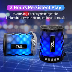 T&G TG155 Bluetooth 4.2 Mini Portable Wireless Bluetooth Speaker with Colorful Lights