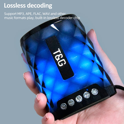 T&amp;G TG155 Bluetooth 4.2 Mini tragbarer kabelloser Bluetooth-Lautsprecher mit bunten Lichtern