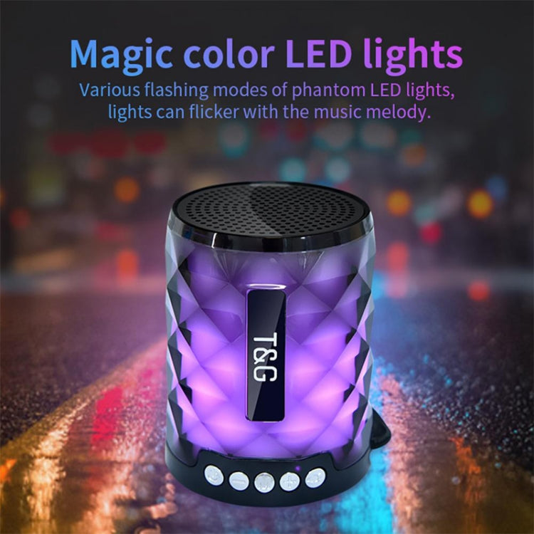 T&amp;G TG155 Bluetooth 4.2 Mini tragbarer kabelloser Bluetooth-Lautsprecher mit bunten Lichtern
