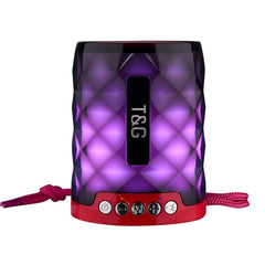 T&amp;G TG155 Bluetooth 4.2 Mini tragbarer kabelloser Bluetooth-Lautsprecher mit bunten Lichtern