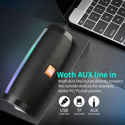 T&amp;G TG157 Bluetooth 4.2 Mini tragbarer kabelloser Bluetooth-Lautsprecher mit Melodie, bunten Lichtern
