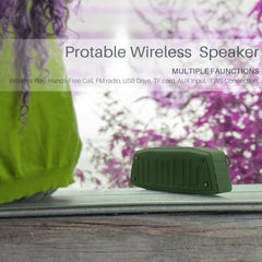 NewRixing NR-4019 Outdoor Portable Bluetooth Speaker with Hands-free Call Function, Support TF Card & USB & FM & AUX