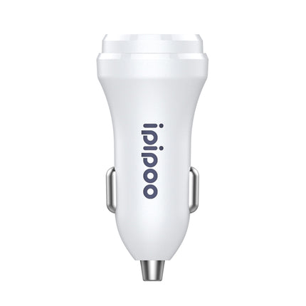 ipipoo XP-1 Dual USB Car Fast Charging Charger with Android Line, XP-1 (White)