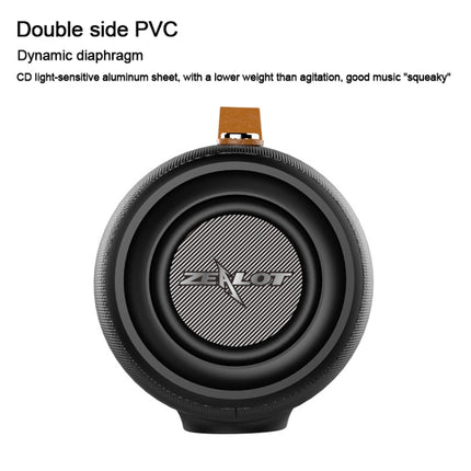 ZEALOT S27 Multifunctional Bass Wireless Bluetooth Speaker, Built-in Microphone, Support Bluetooth Call & AUX & TF Card & 1x93mm + 2x66mm Speakers